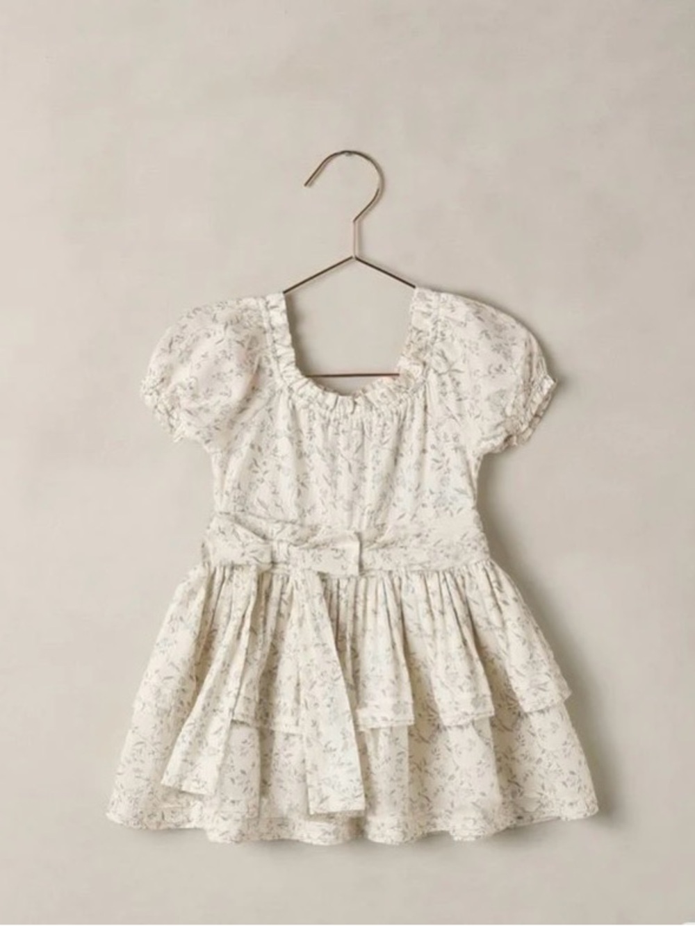 Noralee Annette dress in vines nwt Girls' Cream Floral Tiered Dress with Bow